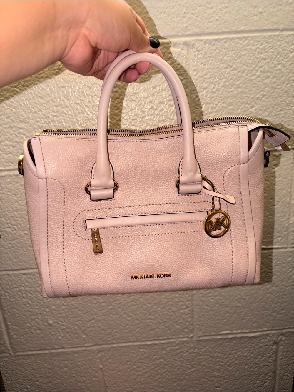 Michael Kors “Carine” Leather Satchel